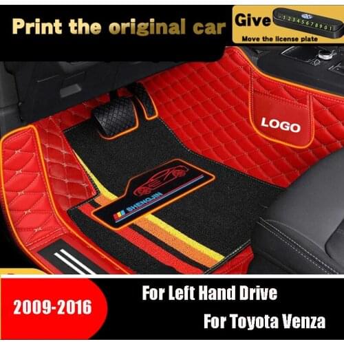 High Quality For Toyota Venza 2016 2015 2014 2013 2012 2011 2010 2009 Car Floor Mats Styling Custom Protect Carpets Accessories