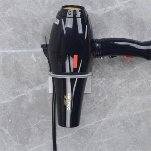 High Quality Wall-Mounted Hair Dryer Holder Bathroom Shelf Storage Hairdryer Holder Rack Organizer For Hairdryer
