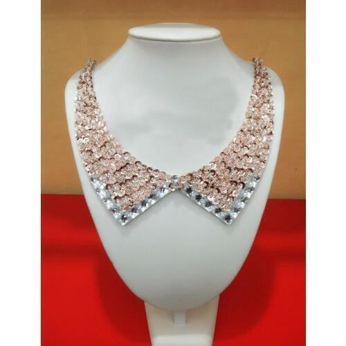 34cm Womens Beads Collars New Fashion Woman Collar Necklace Statement Pendant Vintage Jewelry Flower False Collars