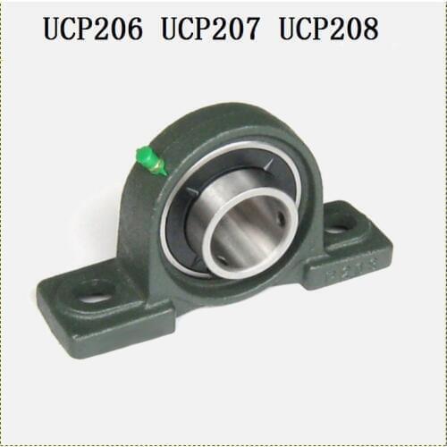 1pcs UCP206 UCP207 UCP208 Pillow Block Bearing Inner Diameter 30mm/35mm/40mm Insert Bearing With mounted Housing for CNC