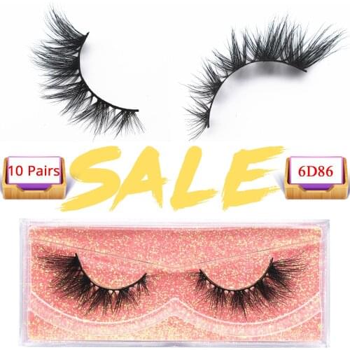 10 pairs 3D Mink Eyelashes Wholesale Lashes Mink Lashes Bulk False Eyelash Long Lasting Fake Eyelashes Makeup Lashes for Beauty