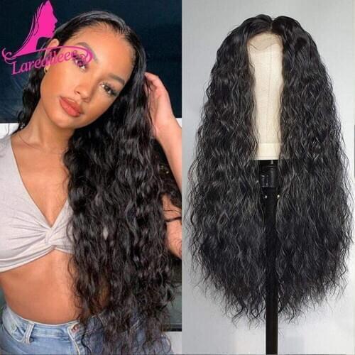13x4 Lace Front Wigs Brazilian Human Hair For Black Women 150% Density Water Wave Wet And Wavy WigsNatural Hairline Pre Plucked