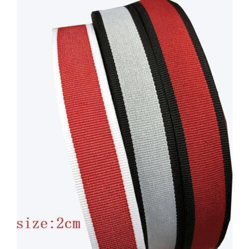 20yards/lot wide 2cm Woven Jacquard Ribbon Trims stripe Geometric design for clothing accessory LS-0769