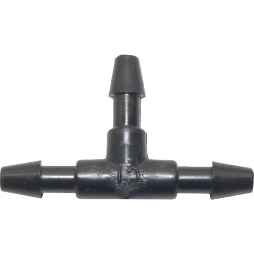 50 Pcs Equal Barbed 3-Way Tee Connector for Inner Diameter 3mm Hose Connection Water Pipe Fittings Tupe Repair Couplings