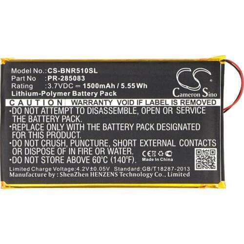 Cameron Sino 1500mah battery for BARNES & NOBLE BNRV510 Nook Glowlight Plus 2015 PR-285083 for KOBO Glo HD batteries
