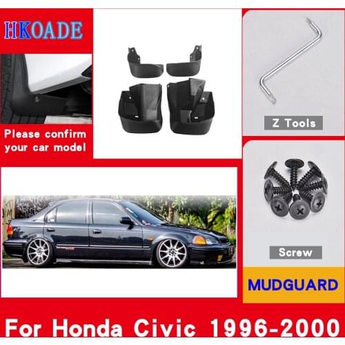 Car Fender Mud Flaps For Honda Civic 1996 1996-2000 Mudguards Splash Guards Fender Mudflaps Car Fender Accessories Car Fender
