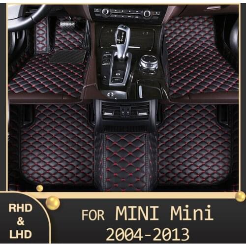 MIDOON Car floor mats for MINI mini Hatchback 2004 2005 2006 2007 2008 2009 2010-2013 Custom auto foot Pads automobile carpet co