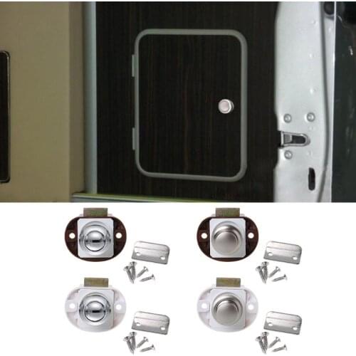 Car Push Lock RV Caravan Boat Motor Home Cabinet Drawer Latch Button Locks For Furniture Hardware Accessories
