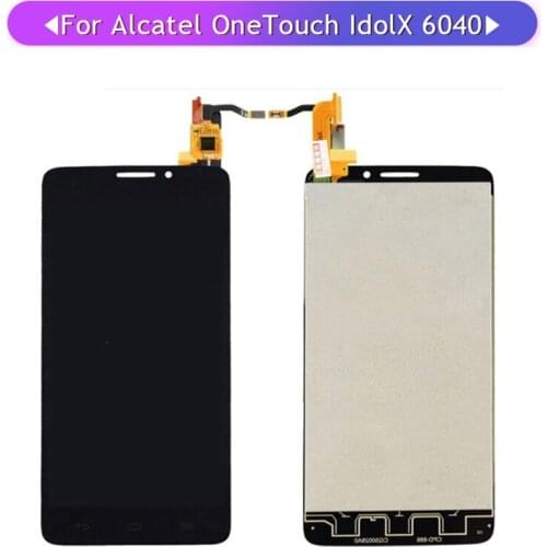 For Alcatel One Touch Idol X 6040 OT6040 OT-6040A OT-6040D LCD Display Touch Screen Assembly Glass Panel Digitizer complete LCD
