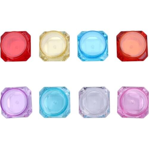 Travel Cosmetic Empty Jar Pot Eyeshadow Makeup Face Cream Lip Balm Container Box