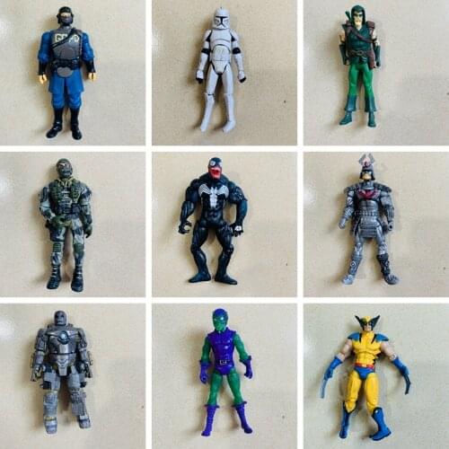 MARVEL and DC Super Heroes Iron Man Spider-Man Joints Movable Action Figure Ornaments Model Accessories Body Toys