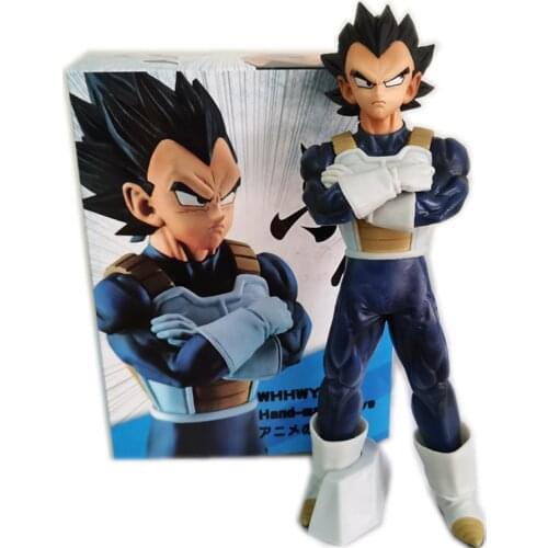 Dragon Ball Z Anime Figure Vegeta Figurine Ichiban Kuji Vegeta Figma Hold Hands Black Hair Juguetes Brinquedos DBZ Super Figural