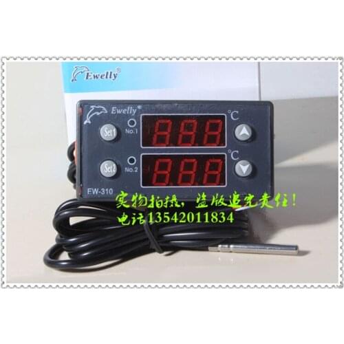 Ewelly Temperature controller temperature controller upper and lower limit alarm function output dual EW-310 temperature contro