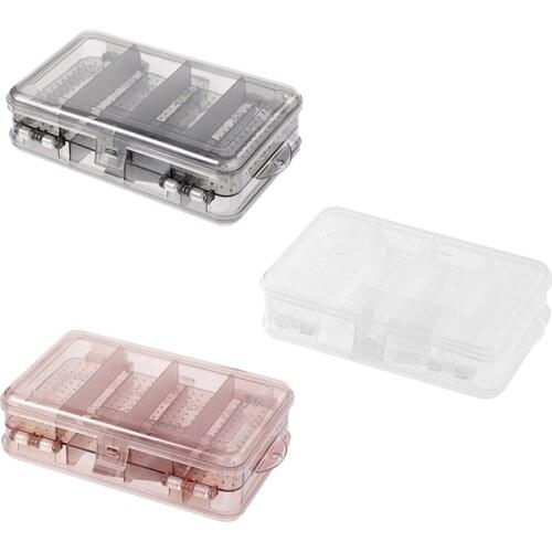 LUDA 10 Grids Transparent Double Layers Plastic Case Storage Box for Jewelry Beads Earring Case Organizer
