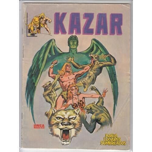 MARVEL, KA-ZAR No. 4, ED. SURCO, year 1983, author BRUCE JONES, comic BOOK Spanish, KAZAR THE SAVAJE
