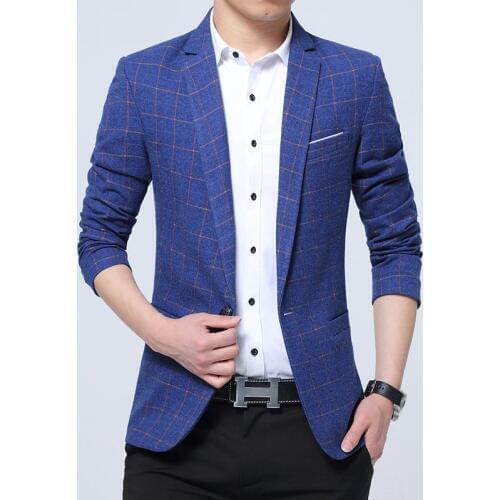 2019 New Arrival Brand Clothing Jacket spring Suit Jacket Men Blazer Fashion Slim Male Suits Casual Blazers Men Size M-5XL