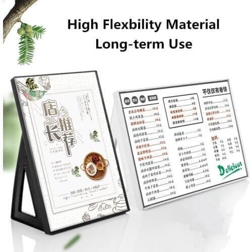 A3 Tabletop Sign Holder Display Stand Menu Paper Card Ad Frame Perfect for Restaurants, Promotions, Photo Frames