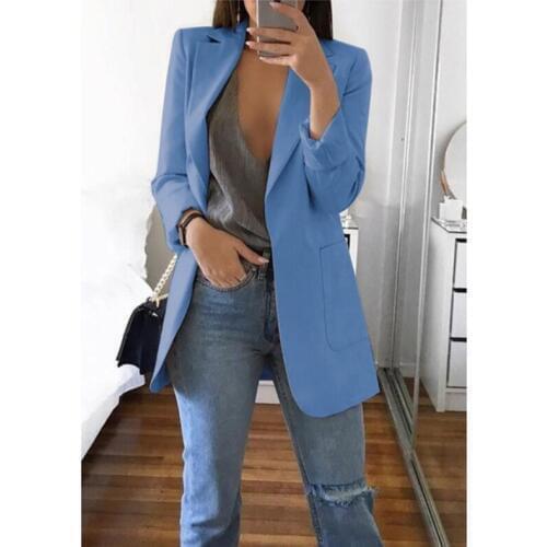 New high-quality blazerwomens spring andautumn explosion style fashion lapel slim cardigan temperament largesize blazer(S--5XL)