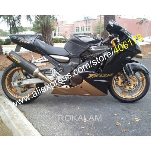 For Kawasaki Ninja ZX12R 00 01 ZX 12R 2000 2001 ZX-12R Golden Black Aftermarket Motorcycle Fairing (Injection Molding)