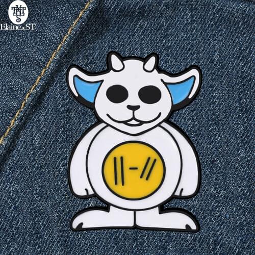 Twenty one pilot brooch hard enamel pin badge brooch mascot gift smile lamb mascot pin badge bag clothing jewelry wholesale