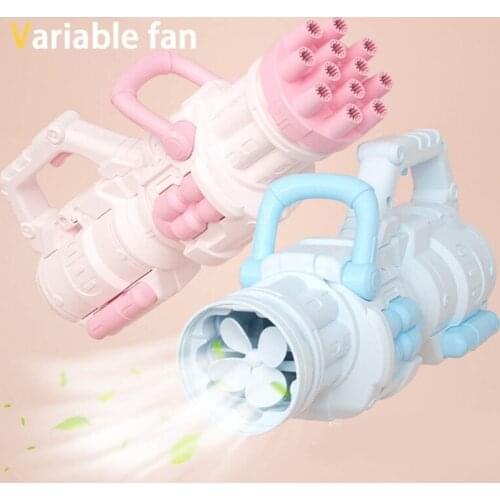 Outdoor Indoor Quiet Design Bubble Maker Bigger Bubbles Per Minute Automatic 12 Hole Bubble Blower Rocket Bubble Maker