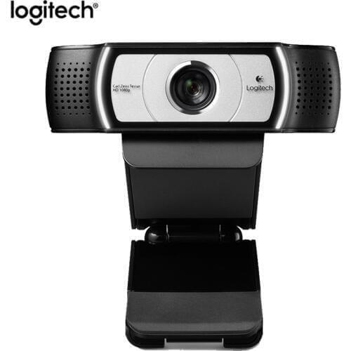 Original Logitech C930c HD Smart 1080P Webcam with Cover for Computer Zeiss Lens USB Video camera 4 Time Digital Zoom Web cam