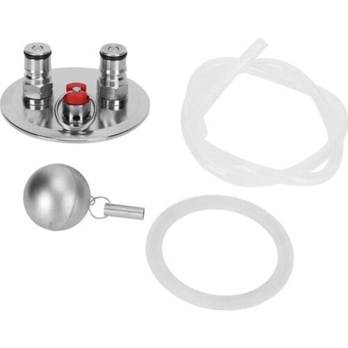 3.5in Stainless Steel Beer Fermentation Keg Sealing Cover Floating Dip Tube Kit Brewing Equipment Parts For Kegmenter 29L/58L