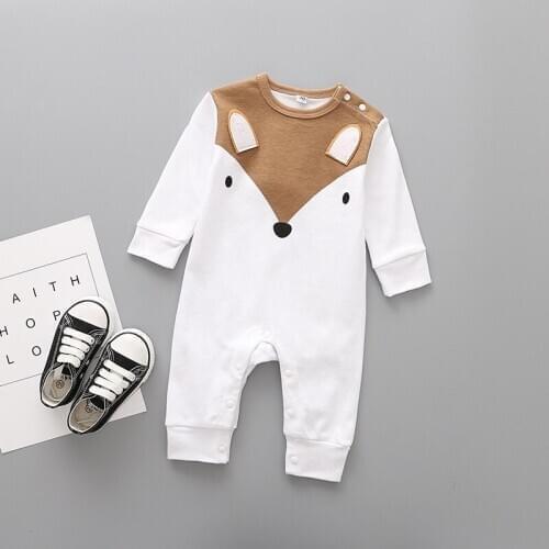 ZWY292 Cute animals Spring Baby romper newborn baby clothes Kids long sleeve underwear cotton boys Clothes Baby girls romper