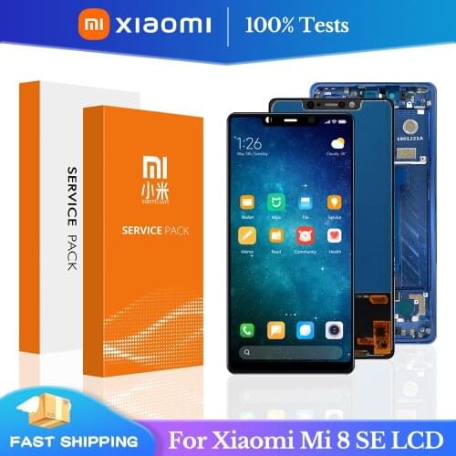 100% Test For Xiaomi Mi8 SE Mi 8 SE MI8SE Lcd Display Touch Screen Digitizer Assembly Replacemen For Xiaomi Mi 8SE LCD Screen