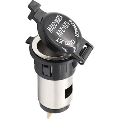 12V Waterproof Car Auto Motorcycle Cigarette Lighter Power Plug Socket For Motorcycles Boats Mowers Tractors Cars