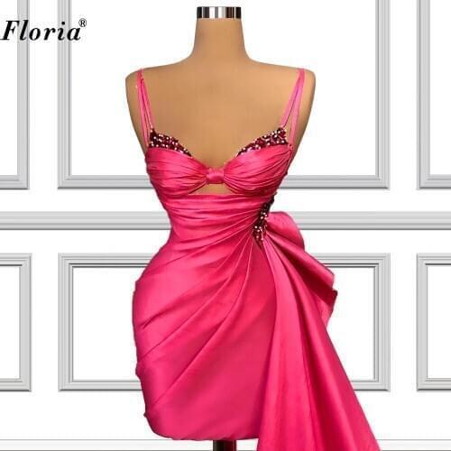2 Designs Fuchsia Prom Dresses 2021 Special Dubai Evening Dresses For Women Party Opening Ceremony Gowns вечерние платья Robes