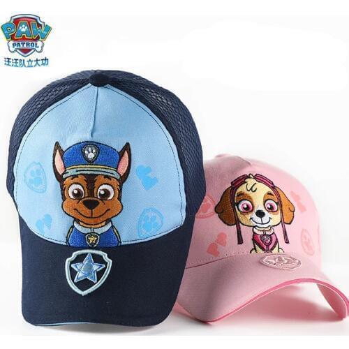 2019 Genuine PAW Patrol Childrens baseball Hats Cotton Cute Caps Headgear Chase Skye Print Party Kids summer hat