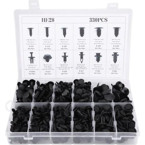 330pcs Auto Fastener Car Bumper Fender Clips For Toyota RAV4 2013 2014 Camry 2012 Vios 2008 Honda Accord FIT CITY CRV car buckle