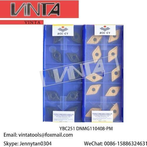 Free shipping high quality 10pcs/lots YBD152 YBC152 YBC251 DNMG110408-PM cnc carbide turning inserts
