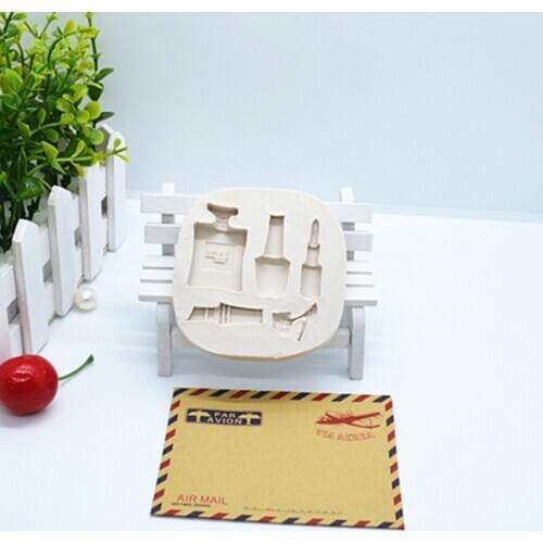 Luyou DIY Perfume Bottles Cake mold Silicone Fondant Mold 3D Happy Birthday Decoration Cake Baking Tools FM630