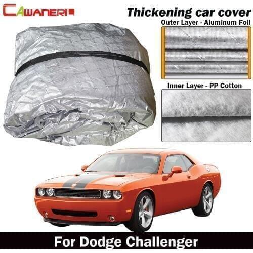 Cawanerl For Dodge Challenger Car Cover Waterproof Outdoor Sun Rain Snow Hail Resistant Dust Proof Auto Cover