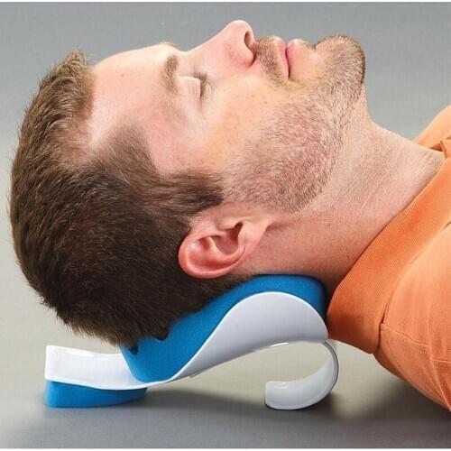 Travel Neck Pillow Theraputic Support Tension Reliever Neck And Shoulder Relaxer