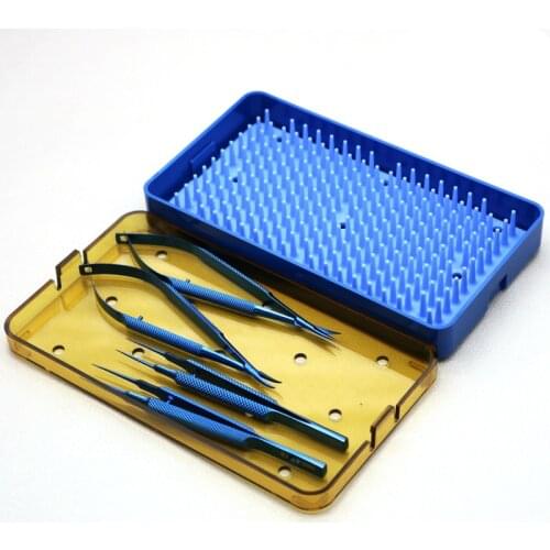 Surgical microtitanium surgical instrument ophthalmic microsurgical instrument combination needle holder/scissors/tweezers