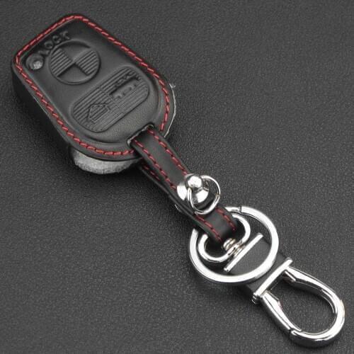 Kutery 10pcs/lot 3 Buttons Leather Remote Protect Car Key Case Cover For BMW E46 E31 E32 E34 E36 E38 E39 Z3