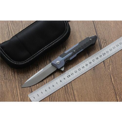 High hardness Kranos tactical folding knife S35VN steel blade Titanium Handle Outdoor Self-defense EDC Camping Survival knives
