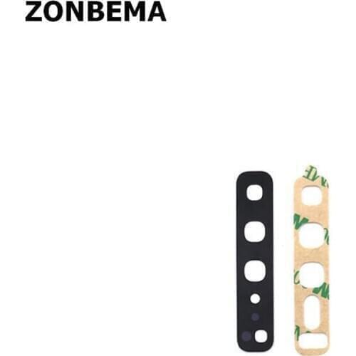 ZONBEMA 50pcs For SamSung S8 S9 S10 S10e 5G Note 8 9 10 Plus Back Rear Camera Glass Lens with Sticker Adhesive