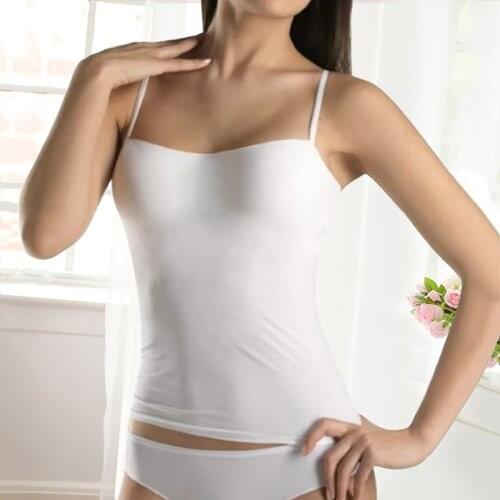 Satin Women Thin Wild Solid Camis Vest Women Tank Tops Female 2020 Summer Sexy Strap Basic Tops Chiffon Sleeveless Camisole