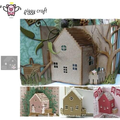 Craft metal cutting dies cut die mold Magic 3D house card Scrapbook paper craft knife mould blade punch stencils dies
