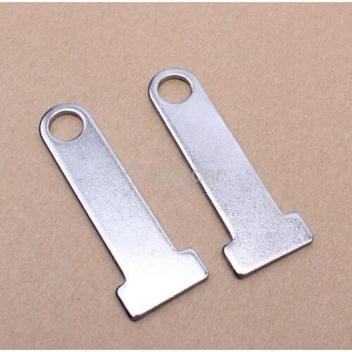 Motorcycle Silver Helmet Strap D-Ring Steel Lock ExtensionsUniversal Fit For Harley Honda Suzuki Kawasaki Scooter Biker