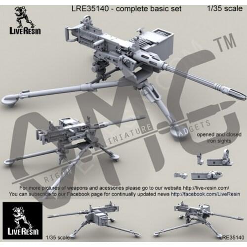 [Scale Model Kit] Live Resin LRE-35140 1/35 M3D/Dragon M-50 .50 Caliber Machine Gun on M3 tripod