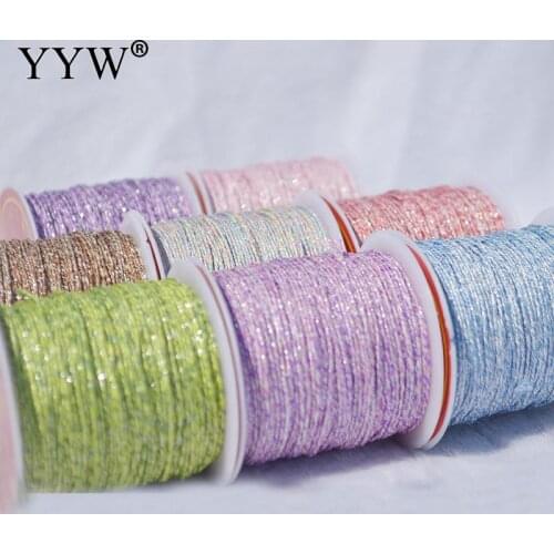 0.2/0.4/0.6/0.8/0.9/1mm Cotton Thread Cord String Bring Gold Cord Rope For Jewelry Making Bead DIY Necklace Bracelet Rope Wire