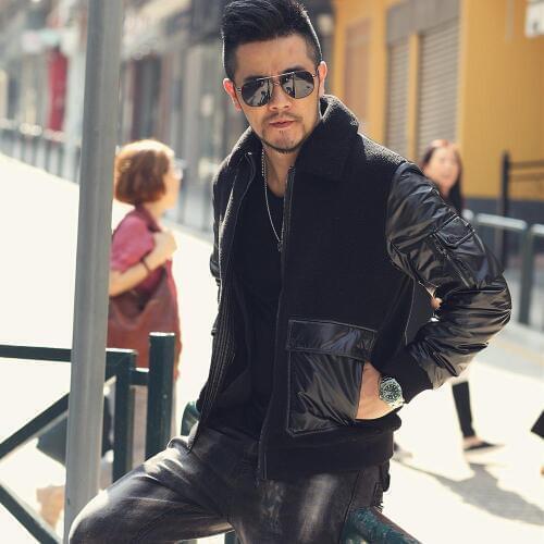 New Winter Jacket Men Big Real Fur Collar Duck Down Jacket Thick down jacket men warm coat 2XL wf9979