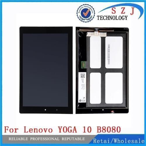 New 10" inch for Digitizer + LCD b101uan01.E montaje para for Lenovo YOGA 10 B8080 HD + LCD Display Digitizer Free shipping