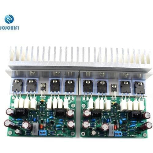 One Pair （2 Boards）L20 200W 8R Audio Stero Power Amplifier AMP Finished Board with Angle Aluminum & Radiator Heat Sink