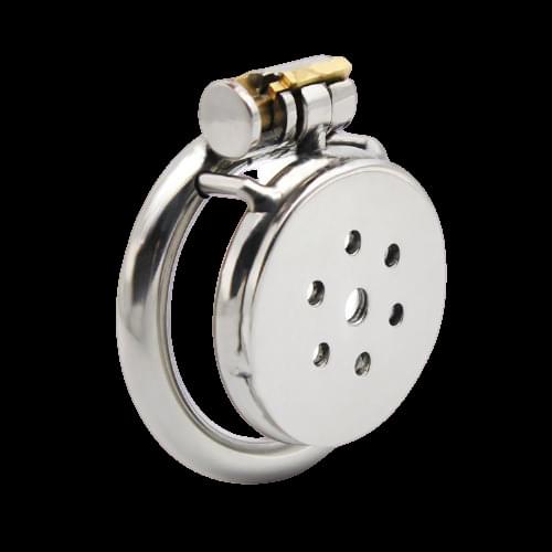 THE FLAT GATLING CHASTITY CAGE BIRD Super Small Stainless Steel